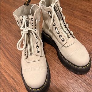 Dr. Martens Cream Combat Boots